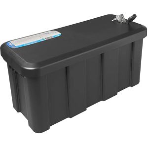 ProPlus Deichselbox 340060, aus Kunststoff, 25 Liter, mit Schloss, spritzwassergeschützt, 56 x 29 x 25cm