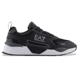 EA7 Unisex. 7X000308_AF18447 Turnschuhe Ace Runner Neu schwarz (45 1/3), Wohnung, Schnürsenkel, Lässig