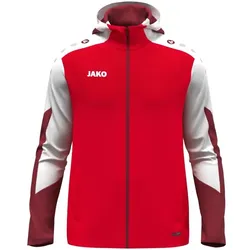 Jako Dynamic Trainingsjacke mit Kapuze - rot/weiß/dunkelrot - 4XL