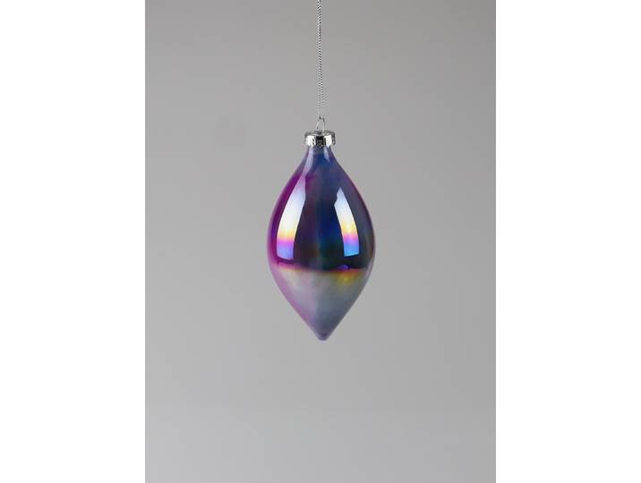 Dekokugel AM DESIGN Weihnachstsdekoration aus Glas , bunt (irisierend), H:12cm, Glas, Dekofiguren, Dekokugel, 6er Set