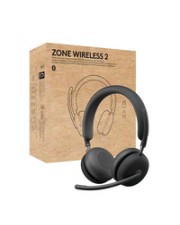 Logitech HEADSET ZONE WIRELESS 2 UC GRAPHITE 2.4GHZ/BT EMEA-914 A00174 A00172 NO STAND Headset Kabellos (981-001311)