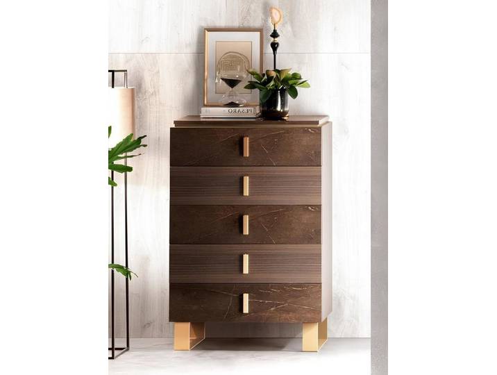 Xlmoebel Hochkommode Hochwertige Schubladenkommode in elegantem Design aus Holz, Hergestellt in Europa