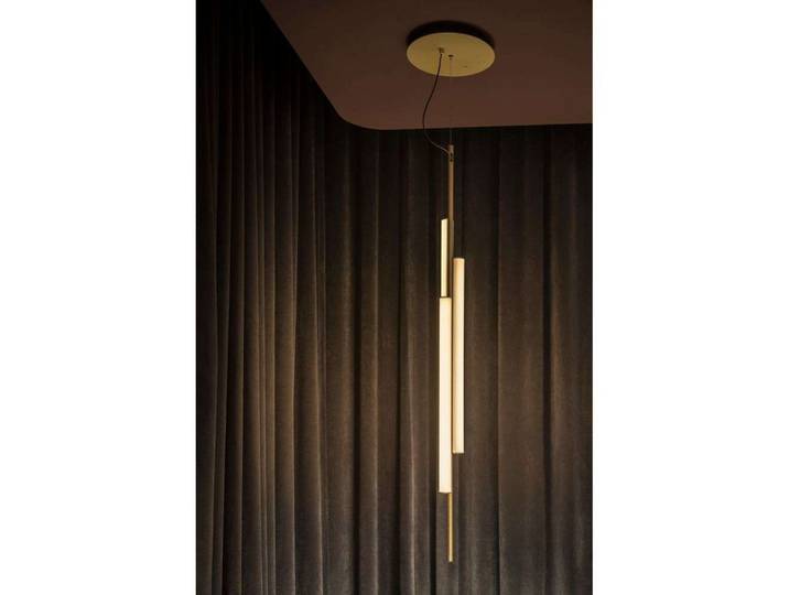 Suspension Ambrosia avec prise 2700K Or - MARSET - Salon / séjour - Design - Aluminium