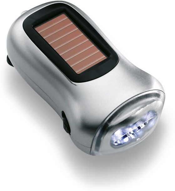 Lampe torche publicitaire de poche Argent Mat