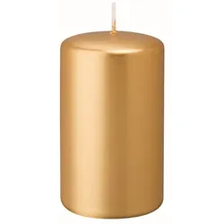 Kopschitz Kerzen 4er Adventskerzen, Adventskranz Kerzen Set Gold 6 x Ø 5 cm