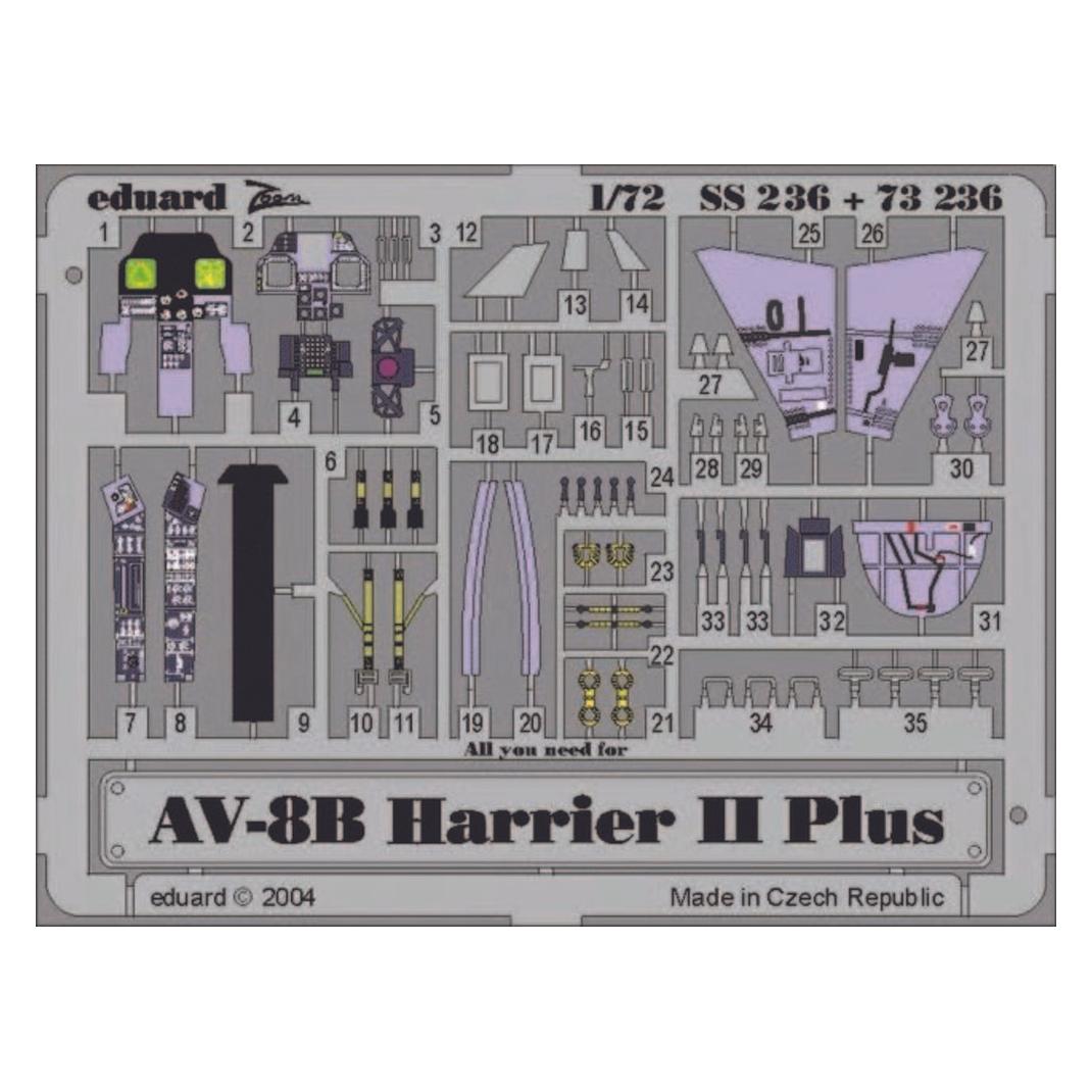 Eduard AV-8B Harrier II Plus (SS236)