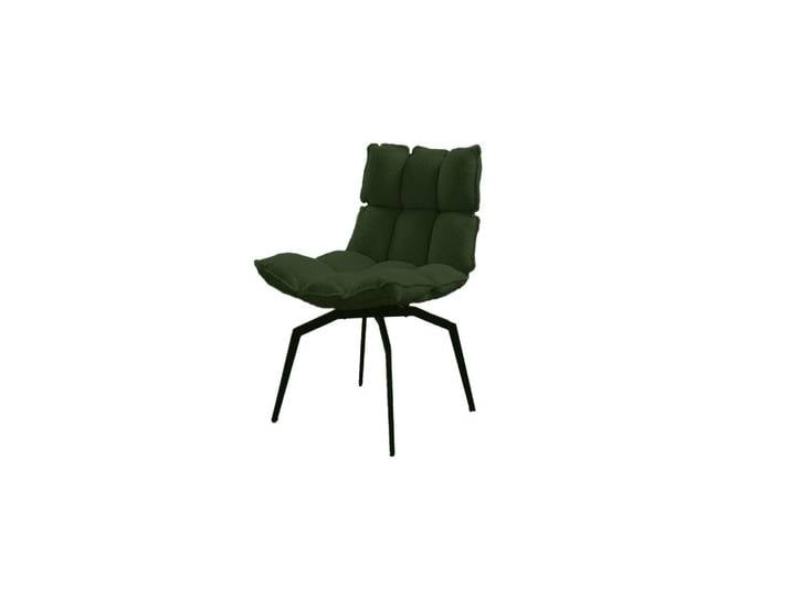 Kawola Esszimmerstuhl Baro Grün Webstoff Drehbar (360°) (1er-Set), Textil, 54x86x65 cm, Esszimmer, Stuhl