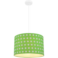 LED Hängelampe Kinderzimmerleuchte Fußball Pendellampe grün Spielzimmerlampe, 11W 1055lm warmweiß, DxH 35 x 120 cm