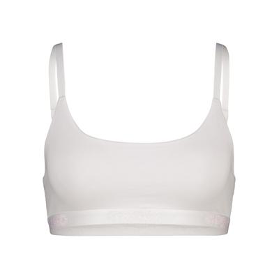 Sport-BH PSD "PSD WHITE SLD MDL SBL", Damen, Gr. L, Cup 0, weiß, 47% Modal, 47% Baumwolle, 6% Elasthan, BHs Sport-BH