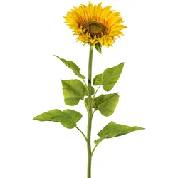 Kunstblume Gelb/Grün