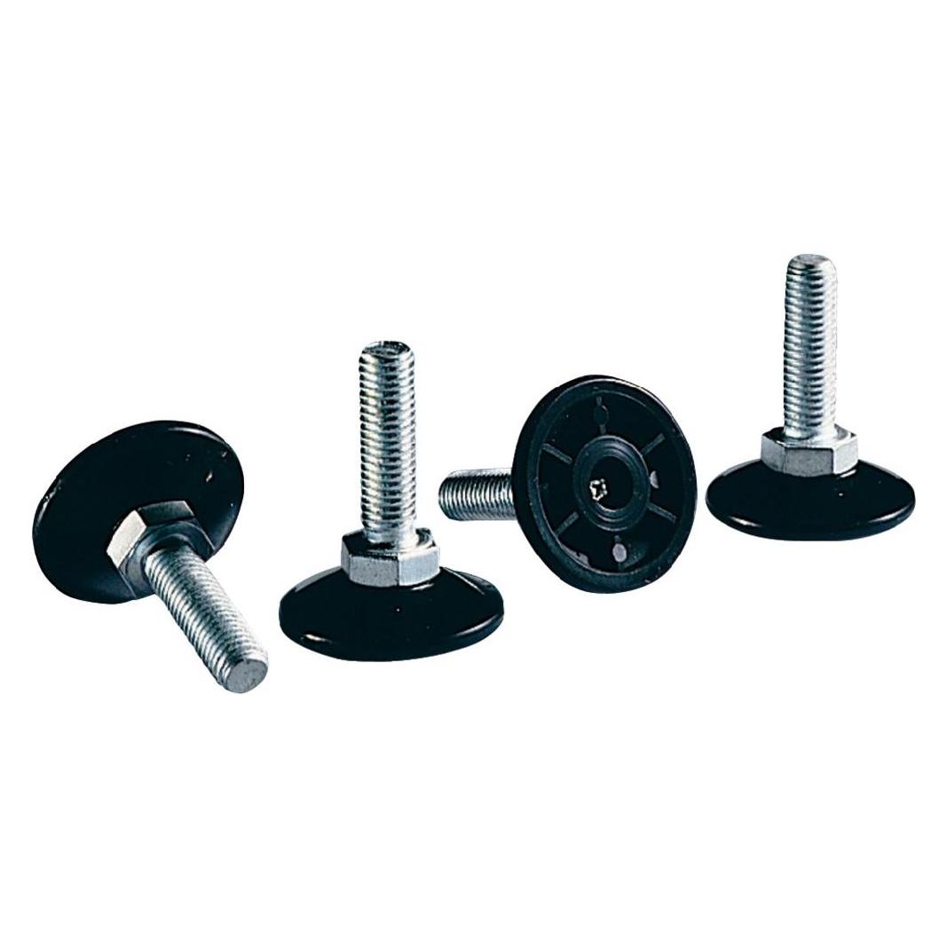 Rittal Levelling feet for TS, TS IT, SE, PC, IW, e+ chillers, Quantity 4 (4612000)