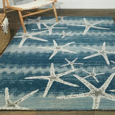Balta Rugs Martin Coastal Starfish Stripe Area Rug
