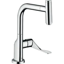 Hansgrohe Spültischmischer Select Axor Citterio chrom mit Ausziehauslauf, 39861000 39861000