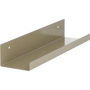 jankurtz Wandregal JILL, 491852, olivegrau, Schweberegal aus Metall, 50 x 8 x 12cm