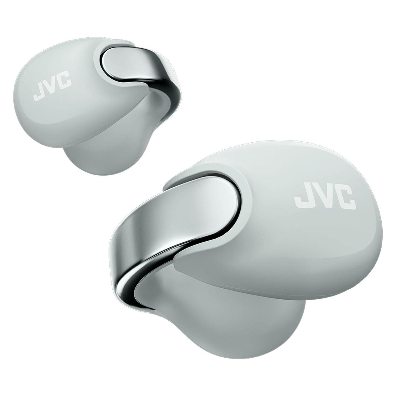 JVC HA-NP1T-H Nearphones Open Ear True Wireless Kopfhörer eisgrau (Keine Geräuschunterdrückung, 24 h, Kabellos) (HA-NP1T-H-U)