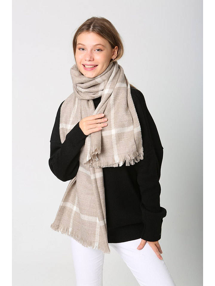 Lucky Bees Schal in Beige - (L)180 x (B)70 cm - onesize