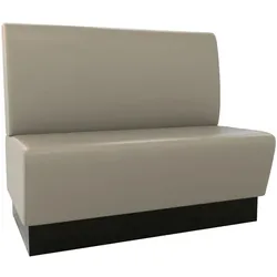 BIG Möbel GmbH Gastro Sitzbank Amsterdam | 100 cm breit | Kunstleder Taupe | Glatt | Dinerbank
