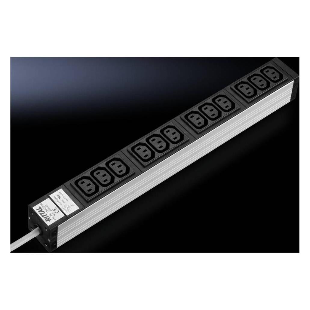 Rittal Socket strips for IEC (12)C13Cord Length () wire (7240200)