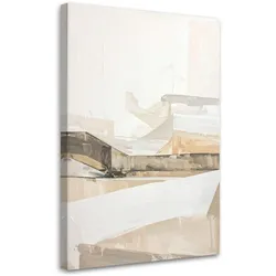 BILD auf Leinwand, Beige modische Abstrakt
