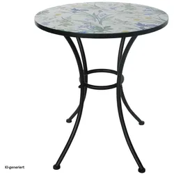 HTI-Living, Gartentisch + Balkontisch, Gartentisch Celia Lilie (57 x 68 cm)