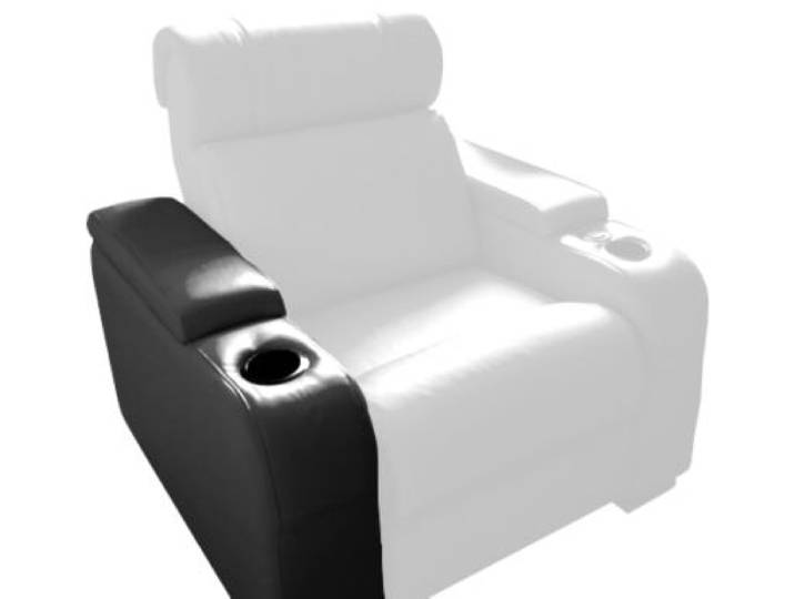 Lumene - Fauteuil Cinéma Bras Droit 100 Pourcents Cuir