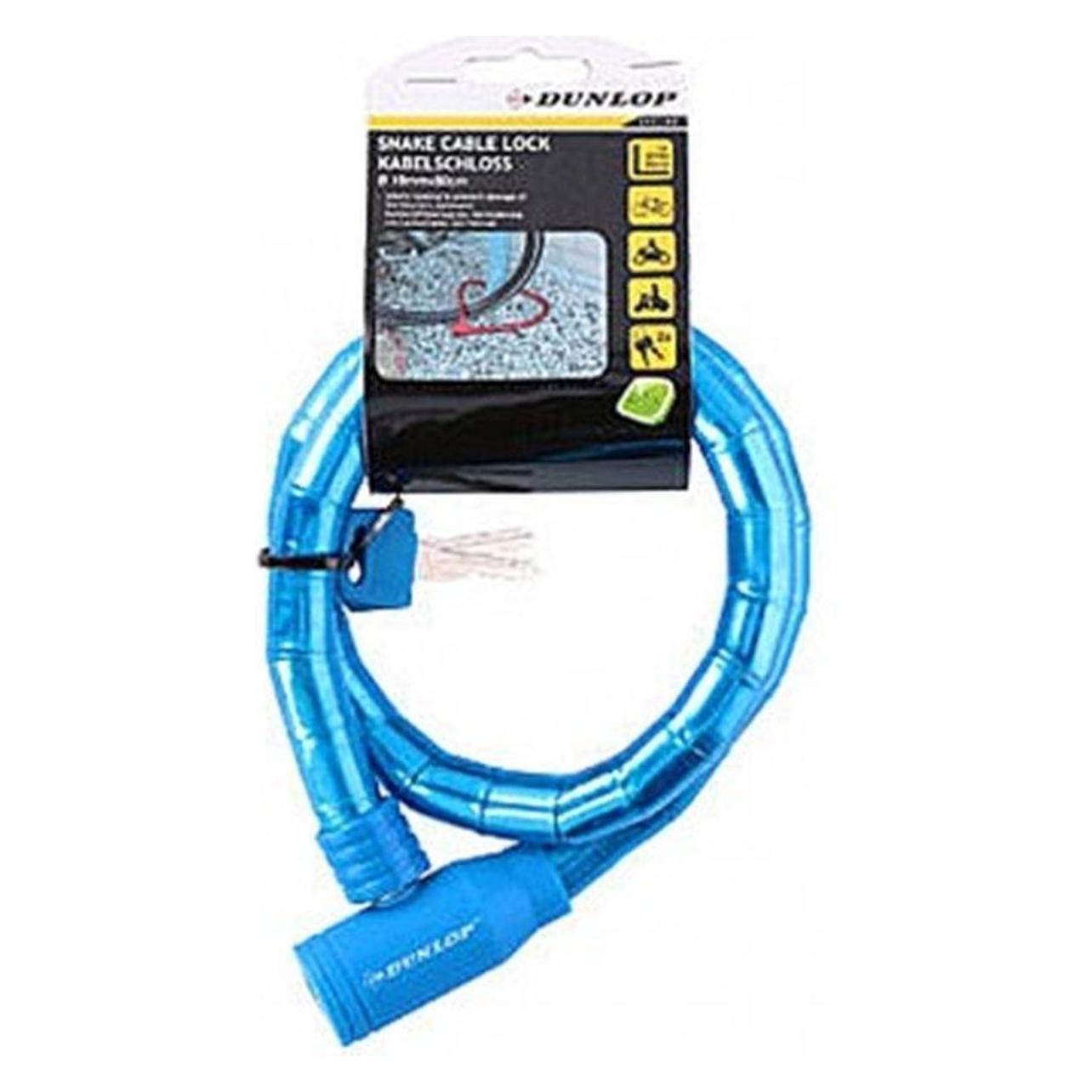 Dunlop Anti-theft bicycle lock with key (blue) (8711252563749_BLUE)