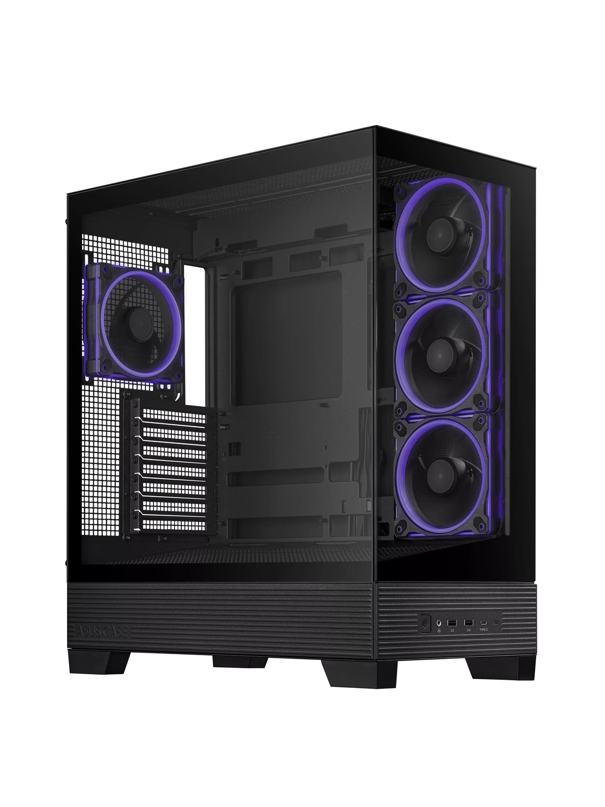 ASUS A31 PLUS TG ARGB BLACK - Gehäuse - Miditower - Schwarz
