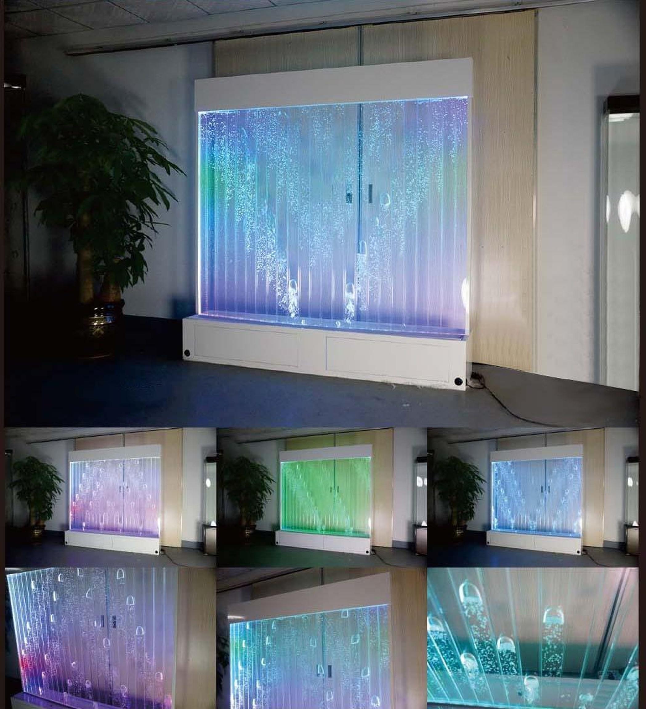 Ausgefallene Ideen Club Wohnzimmer Haus Wasserwand Water Wall Led Trennwand neu