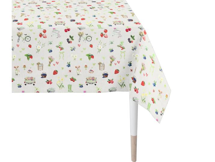 Tischdecke APELT 6724 , grün, B:250cm L:150cm, Baumwolle, Polyester, Tischdecken, Tischdecke