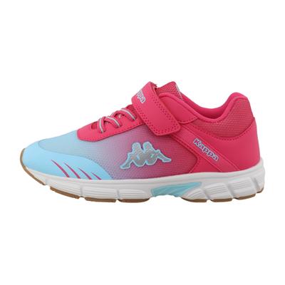 Indoorschuh KAPPA "JOLIEN", Mädchen, Gr. 33, Synthetik, pink (pink, bblau), Schuhe