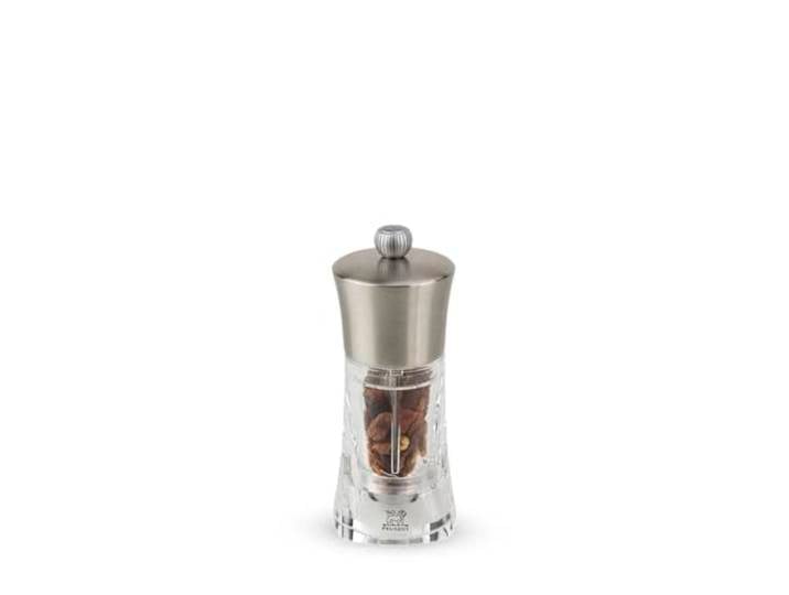 PEUGEOT - Moulin à Piment Ouessant 14 cm - Transparent - Réglage Classique - En Acryl & Inox - Fabrication Française