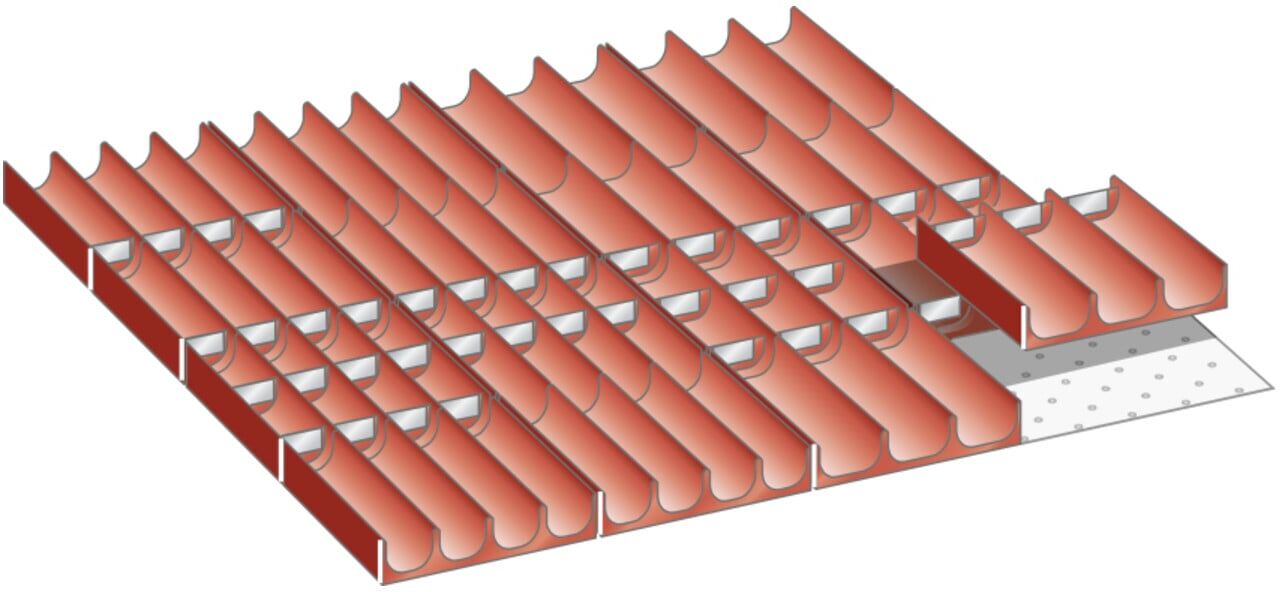 Lista Set Mulden 36x36E (BxTxFH) 612x612x50mm (100.318.000)