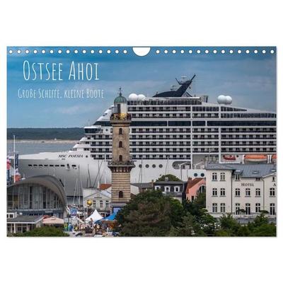 Ostsee Ahoi - Große Schiffe, kleine Boote (Wandkalender 2027 DIN A4 quer), CALVENDO Monatskalender