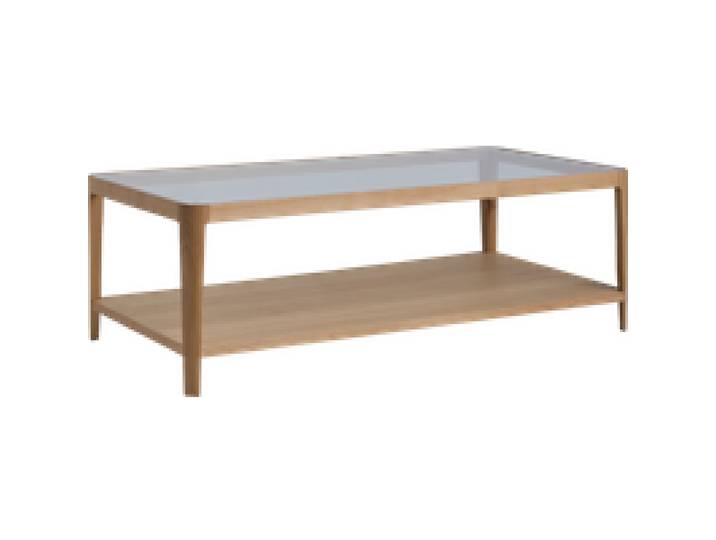 Table basse bois et verre Alice