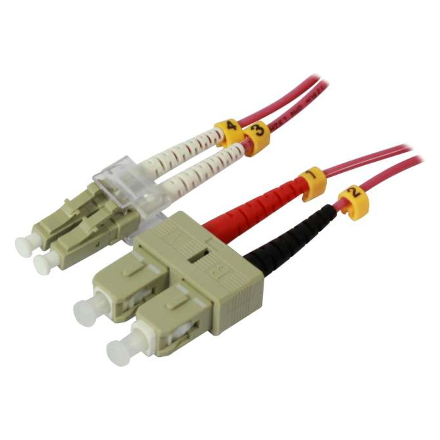 Synergy 21 LWL-2-Faser-Patchk. 2mtr.LC-SC 50/125um OM4 AD 2mm (2 m) (S216774)