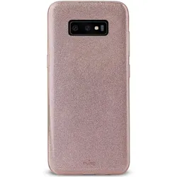 Puro Shine Glitzer Cover Rose Gold für Samsung Galaxy S10