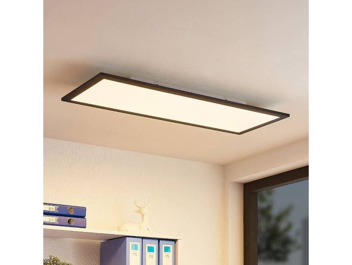 Nelios Plafonnier LED 4000K 80x30 Black - Lindby - Cuisine - Moderne - Plastique - Angulaire