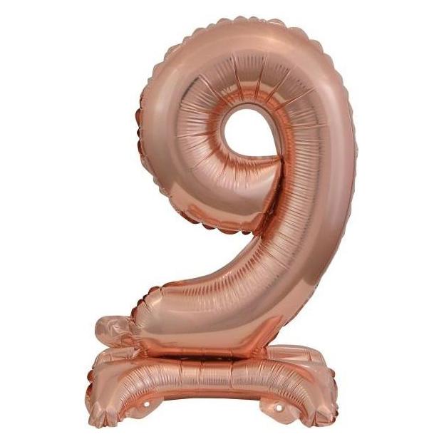 Amscan Folienballon Mini Zahl 9 rose (5x) (9911742)