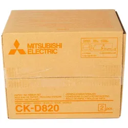 Mitsubishi Electric CK-D 820 10x15 cm 2x 430 Prints (10x15 cm, 430 Stk.), Fotopapier, Weiss