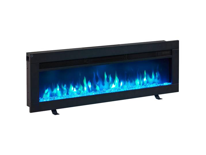 Elektrokamin Balderia Agnes 40\, Schwarz, Metall, 102x33x12 cm, Fernbedienung, Flammeneffekt separat schaltbar, Thermostat, Elektrogeräte, Heizgeräte, Elektrokamine