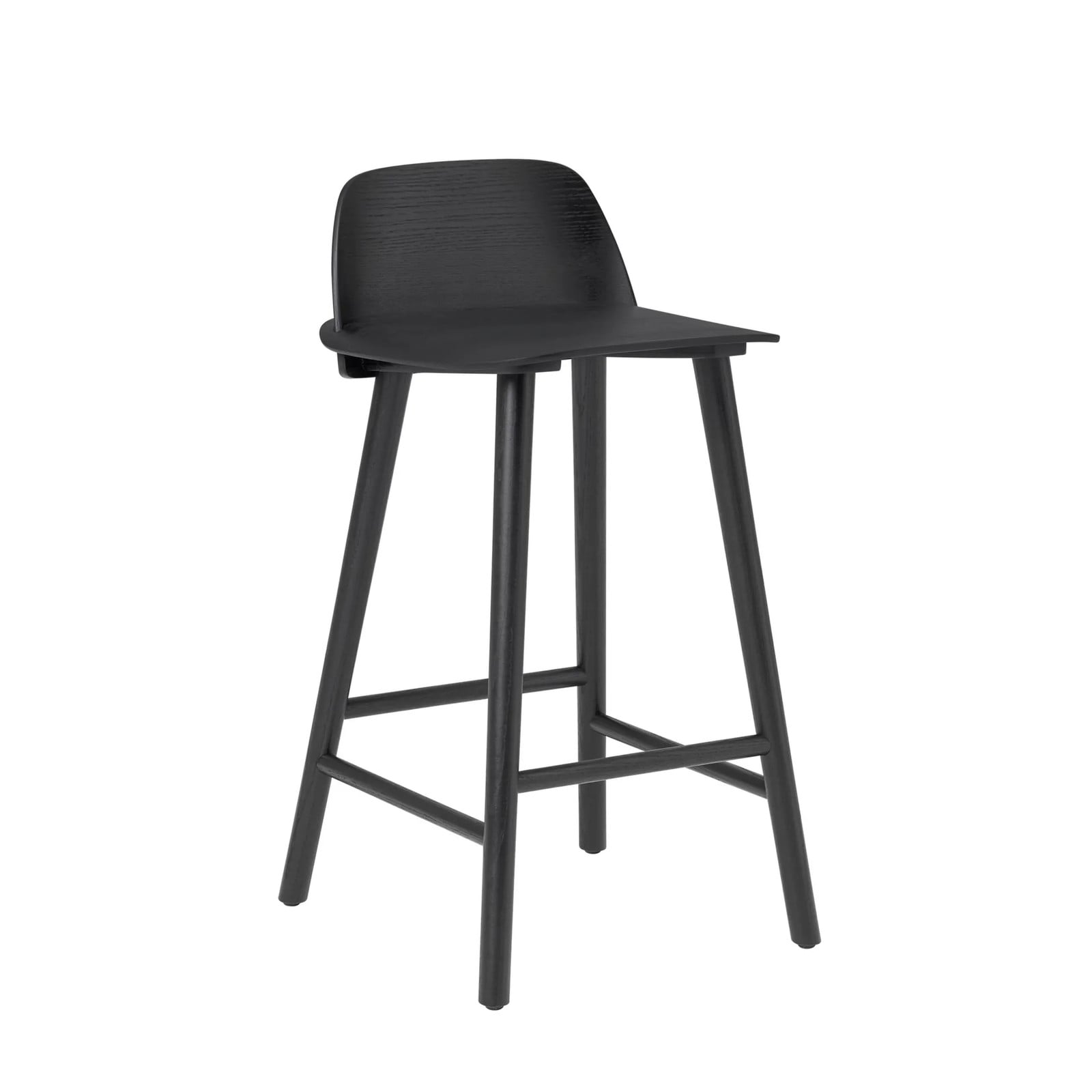 Muuto Nerd barkruk zwart, hoogte: 65 cm