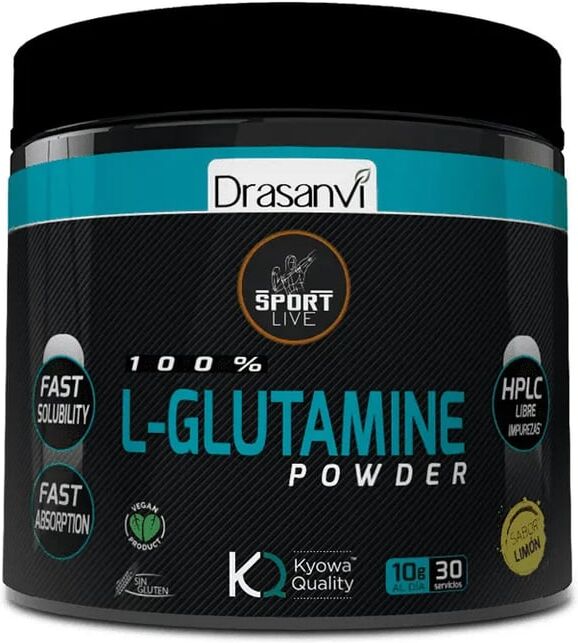 Drasanvi 100% L-Glutamine Powder 300g Limón
