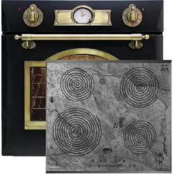 Kaiser Herd-set Retro Elektro Backofen EH 6355 EM +KCT  6705 FI Ära  Induktions Kochfeld 60 cm