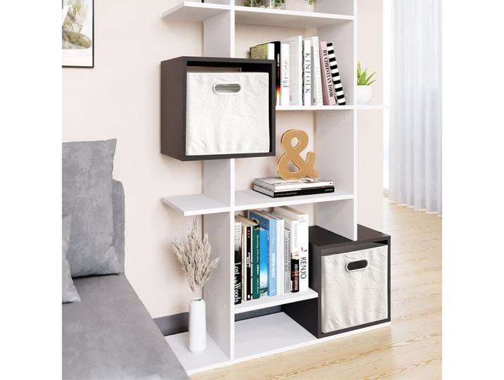 Vicco Raumteiler Cube, Weiß/Anthrazit, 92 x 187.7 cm, 1-tlg.