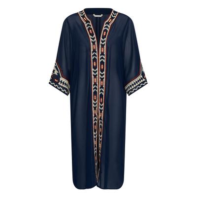 Blusenkimono CREAM "Damen Kimono CRBeti", Damen, blau (navy blazer), Obermaterial: 100% Polyester PES., Blusen