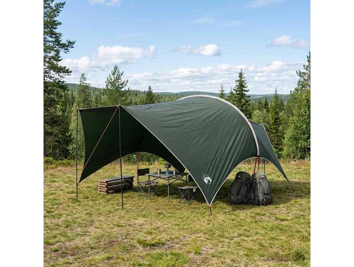 vidaXL Camping Tarp Wasserfest Olivegrün 550 x 400 x 230 cm