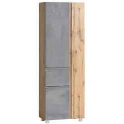 Held-Möbel Hochschrank Monza Dekor Eiche / Beton