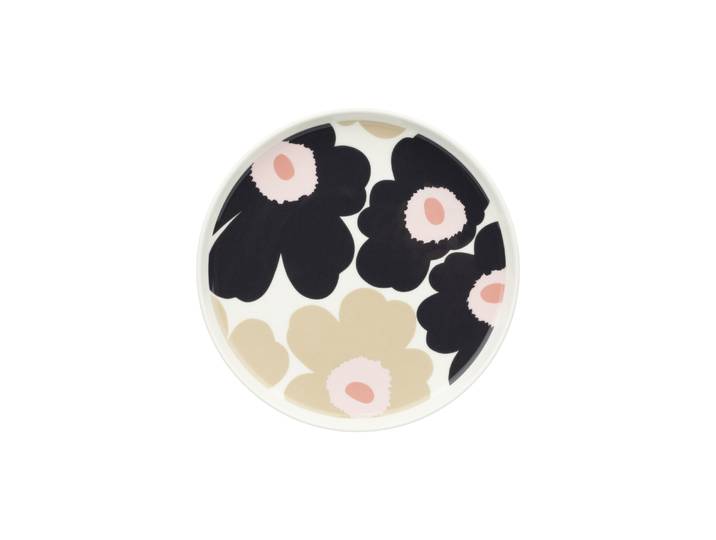 Marimekko - Assiette à dessert Unikko - Multicolore - Grès - Designer Maija Isola