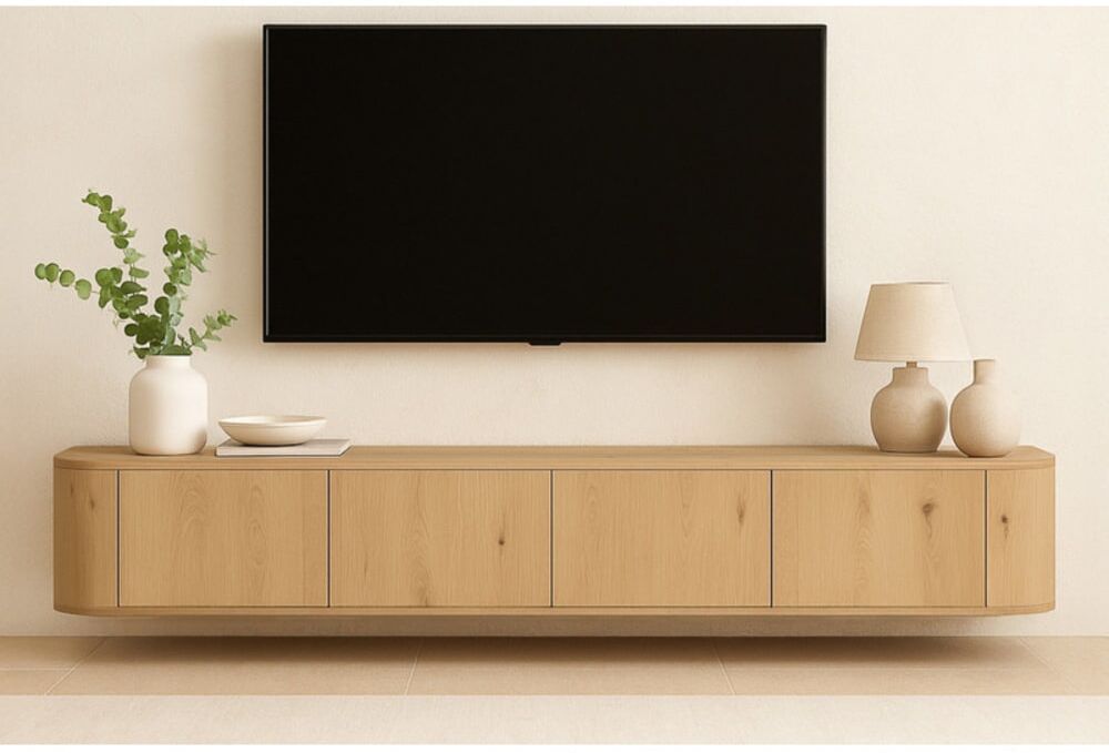 Moloo Mueble tv mural 220 cm roble expresso