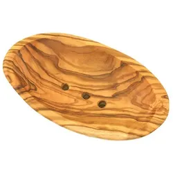 Seifenschale oval klein aus Olivenholz